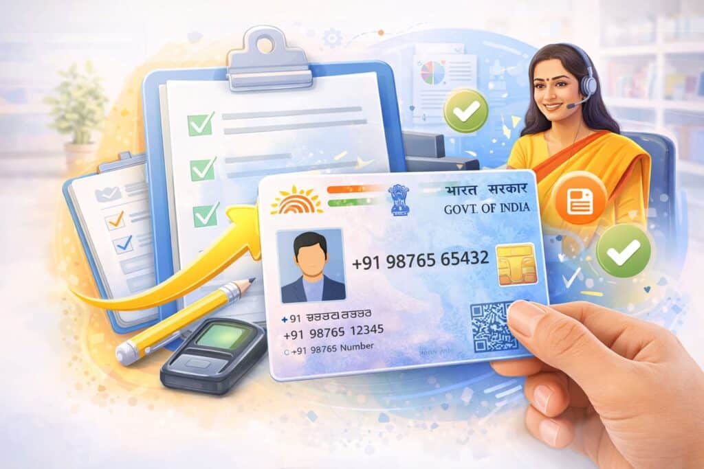 Aadhaar Mobile Number Update