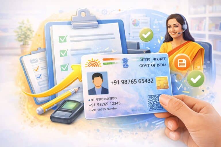 Aadhaar Mobile Number Update