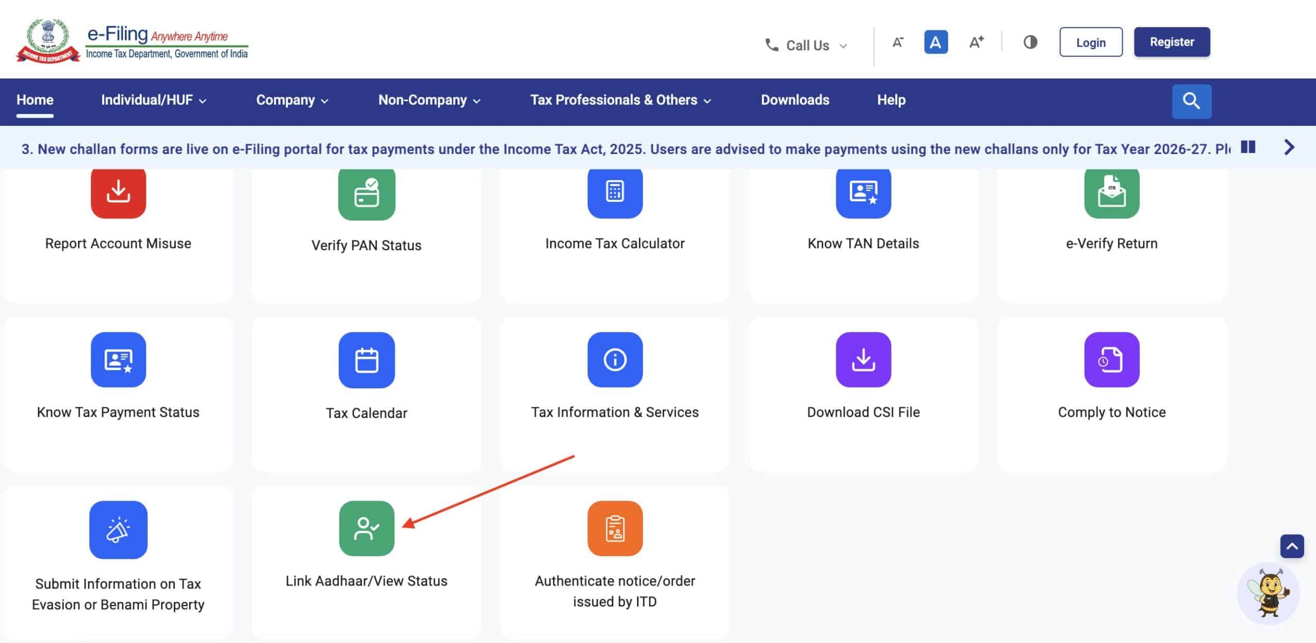 How to link Aadhaar with PAN card online