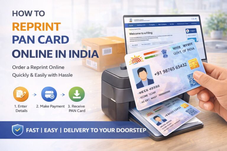 How to reprint PAN Card online in India