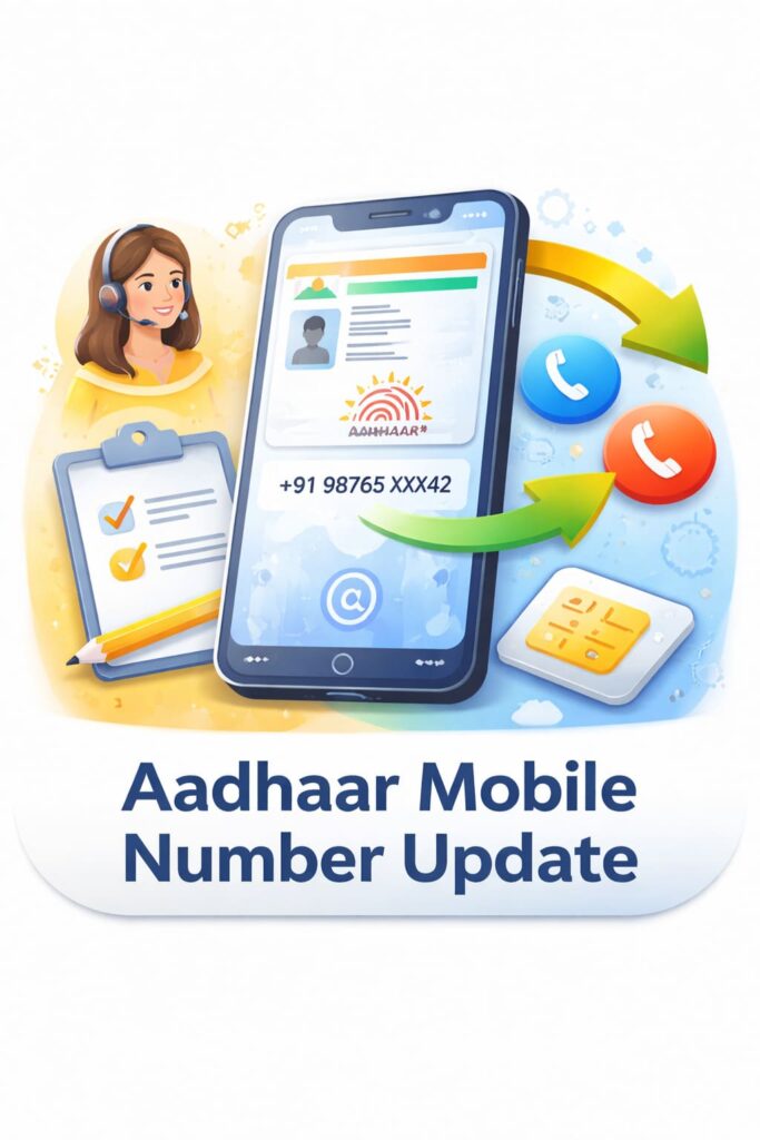 update Aadhaar mobile number online